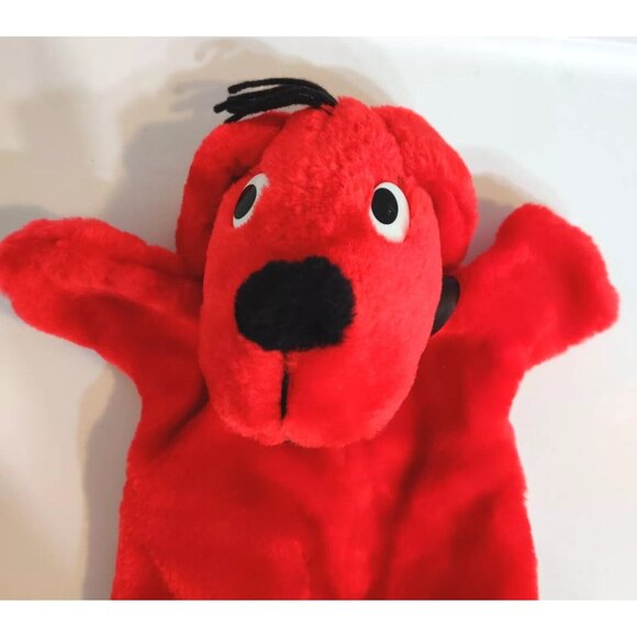 Vtg Clifford The Big Red Dog Hand Puppet Plush Norman Bridwell Merry Makers 95' - Picture 4 of 15
